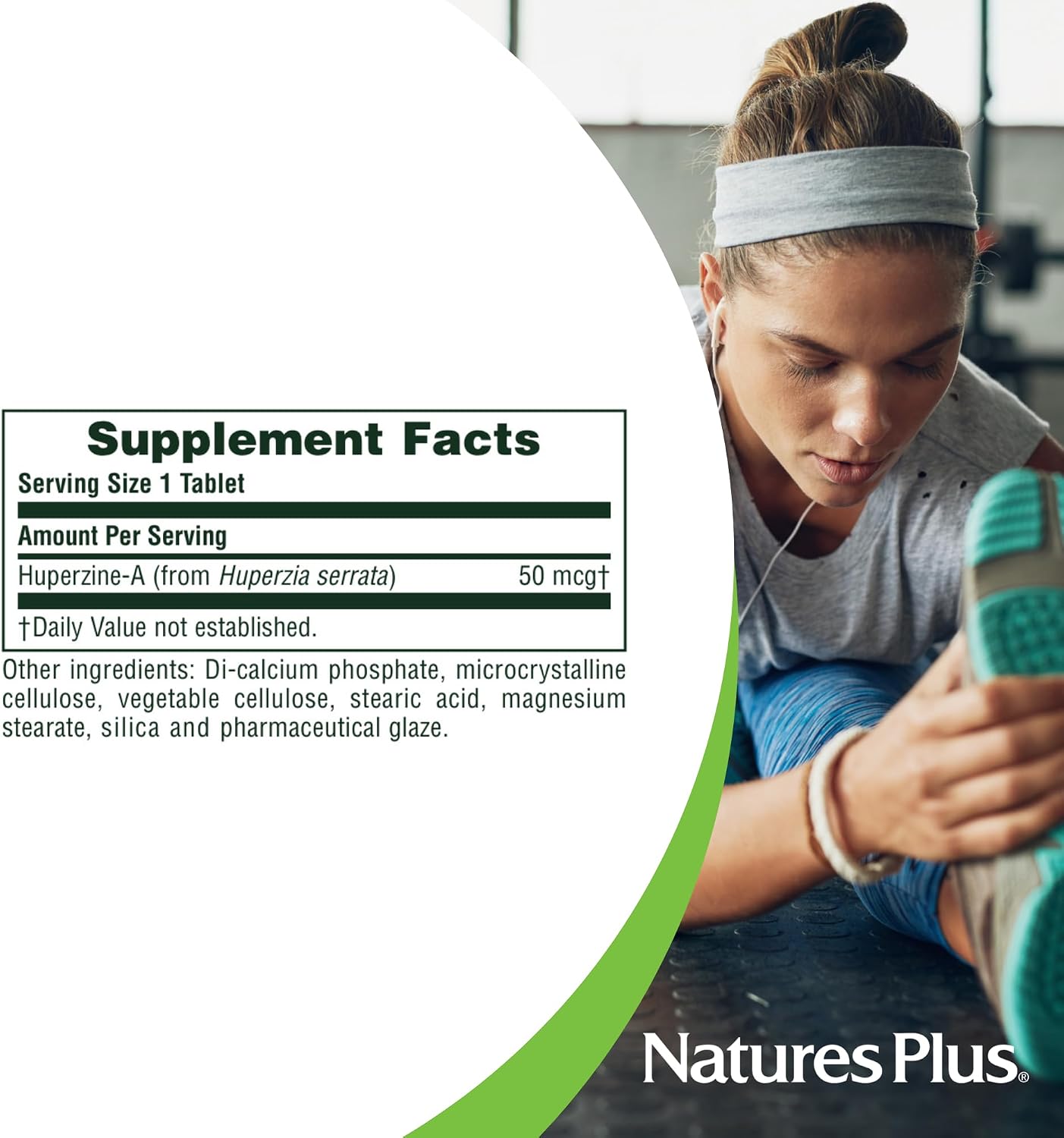 NaturesPlus Huperzine Rx-Brain 30 Comprimidos – Cognitive and Memory Support
