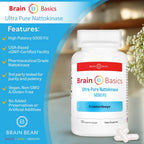 Brain Basic Ultra-Pure Nattokinase 5000 FU – 120 Cápsulas