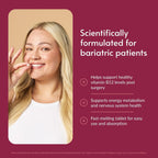 Bariatric Advantage SpeedyMelts B12 1000 mcg – Comprimidos de disolución rápida con ácido fólico, sabor menta, 90 unidades