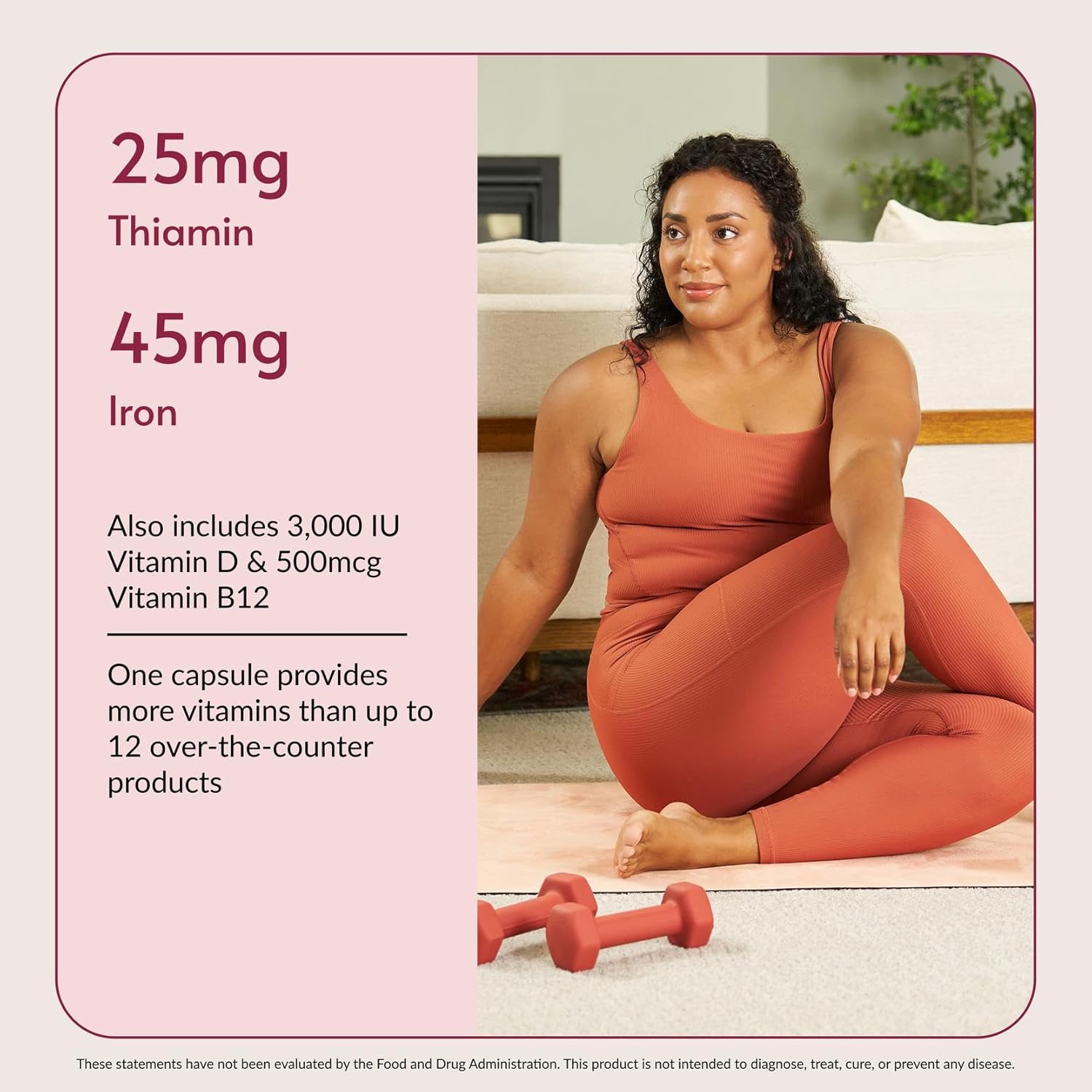 Bariatric Advantage Ultra Solo con Hierro - Multivitamínico diario para pacientes bariátricos - Con tiamina, vitamina A y más - Sin gluten - 30 cápsulas