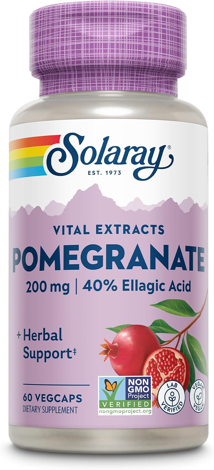 SOLARAY Extracto de Granada, 200 mg - 60 Cápsulas