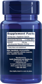 NAD+ Cell Regenerator 100 mg - NIAGEN Nicotinamida Ribósido - Life Extension