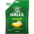 HALLS Defense Caramelos de Vitamina C Surtidos Cítricos 80 uds