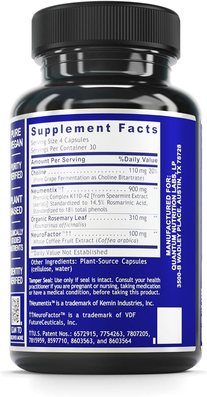 Quantum Nutrition Labs Brain Prodigy - – Neumentix® (extracto de hoja de menta verde): Rico en polifenoles, este – Image 2