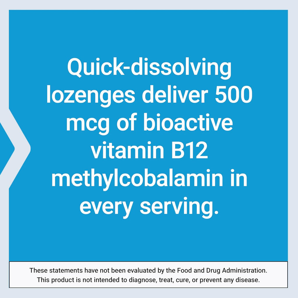 Life Extension Vitamina B12 Metilcobalamina 500 mcg - 100 pastillas veganas