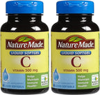 Nature Made Vitamina C 500 mg Cápsulas Blandas - Pack de 2 (120 Cápsulas)