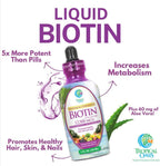 Tropical Oasis Biotina Líquida 12.500 mcg - Gotas de Alta Concentración