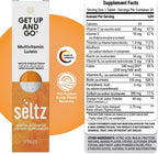 Seltz Multivitamínico en Comprimidos Efervescentes con Luteína, Antioxidante Diario y Apoyo a la Salud Ocular, Get Up and Go, Sabor Tropical, Se Disuelve en Agua, 120 Comprimidos, Paquete de 6