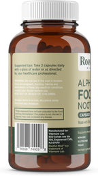 Rootful Mind Alpha Focus Nootrópico - Suplemento para la Memoria y Concentración - 60 Cápsulas