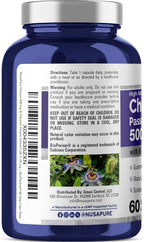 NusaPure Chrysin, 500mg, 60 Cápsulas Vegetales (No-GMO, Vegano)