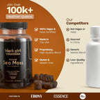 Black Girl Vitamins - Gominolas de Musgo Irlandés con 92 Minerales - Vegano, Sin Gluten, Halal (Frutos del Bosque, 30 Días)