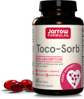 Jarrow Formulas Toco-Sorb – Complejo de Vitamina E y Tocotrienoles, Alta Absorción, 60 Cápsulas