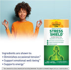 Country Life Stress Shield – Alivio del Estrés y Tensión con Ashwagandha y Vitaminas B, 60 Cápsulas