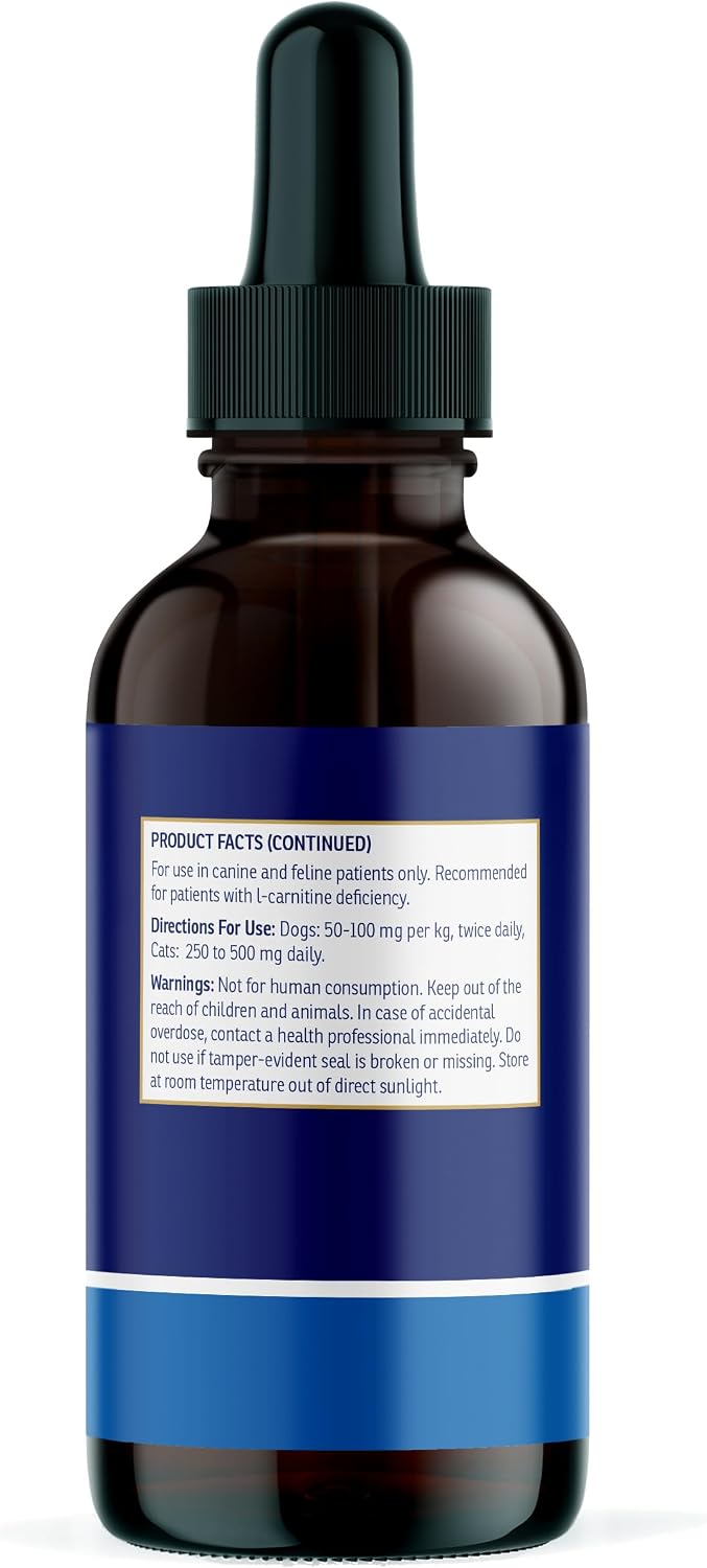 Rx Vitamins LiquiCarn - L-Carnitina Líquida para Perros y Gatos - 118 ml (Sabor a Bacon e Hígado)