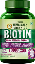 Himalayan Organics Biotina 10000 mcg – 120 Comprimidos