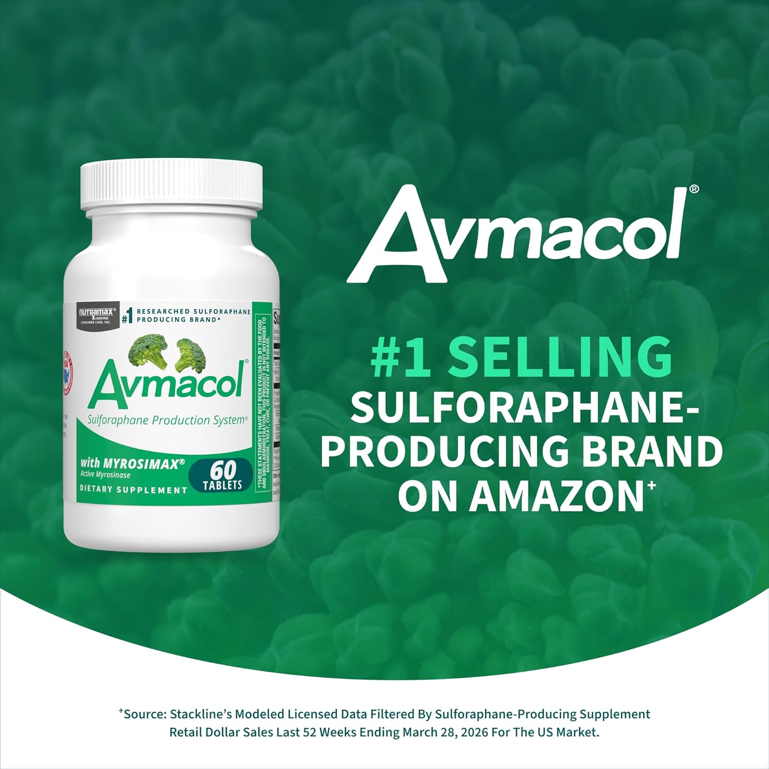Avmacol 60 Comprimidos - Fórmula de Sulforafano con Glucorafanina y Mirosinasa Activa
