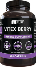 Pure Original Ingredients Vitex Berry (Chasteberry) – 365 Cápsulas, Sin Rellenos, Puro