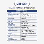 Solarmeter Model 6.4 Digital UVB Meter – Handheld Radiometer for Measuring UVB Radiation (280-320 nm)