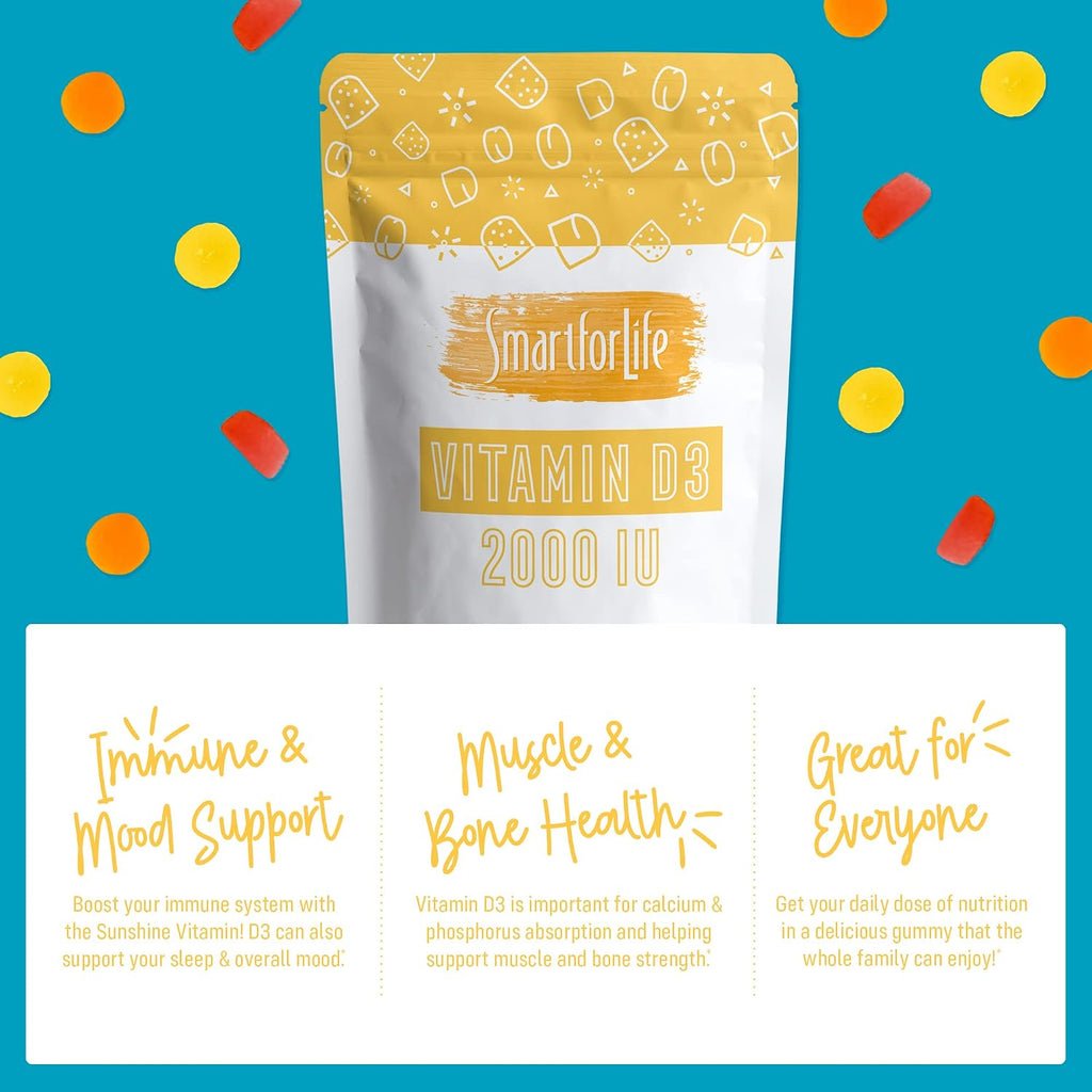 Smart for Life Vitamin D3 Gummies 2000 IU - 60 Gominolas