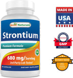 Best Naturals Strontium Bone Building Formula 680mg/serving 90 Cápsulas