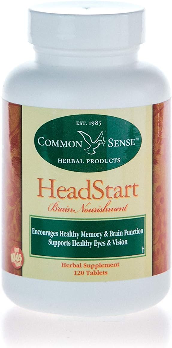 Common Sense Herbal Products HeadStart: – Apoyo a la memoria y la concentración: El producto está diseñado para – Image 1