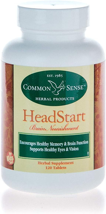 Common Sense Herbal Products HeadStart: – Apoyo a la memoria y la concentración: El producto está diseñado para – Image 1