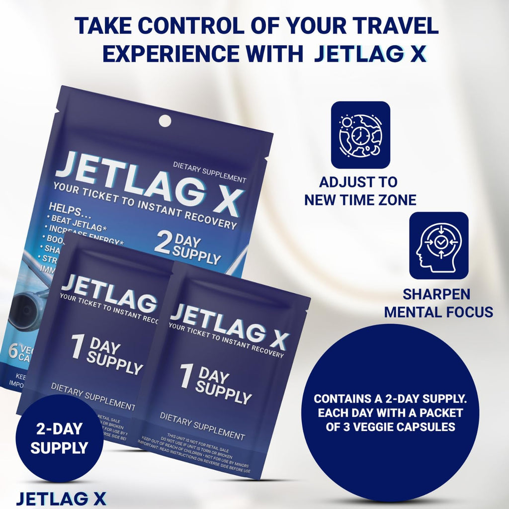 ROCK SOLID JETLAG X - Complemento Alimenticio para Jet Lag