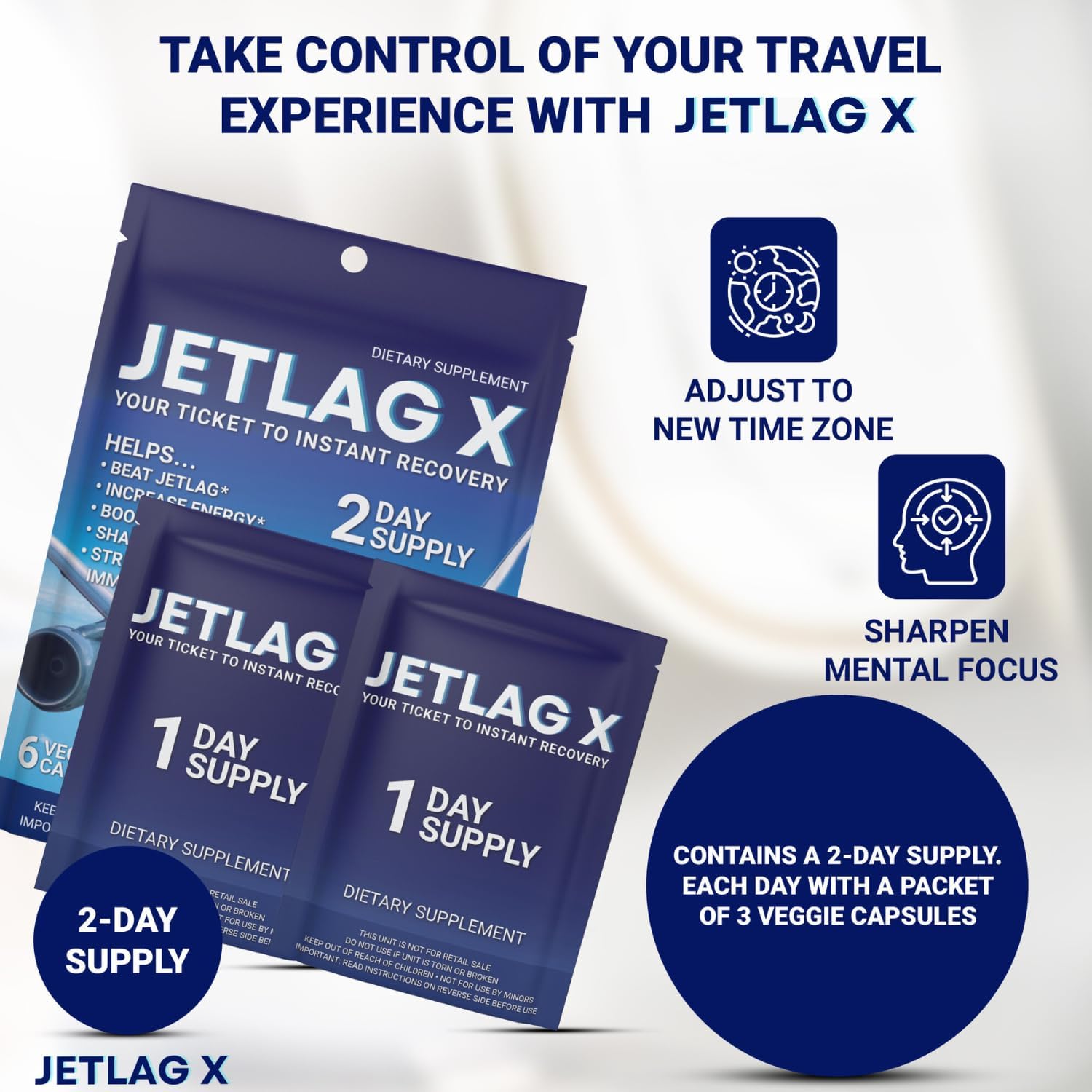 ROCK SOLID JETLAG X - Complemento Alimenticio para Jet Lag