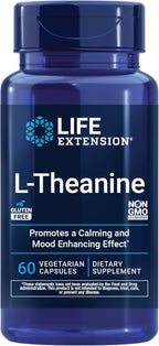 Life Extension L-Teanina, 60 Cápsulas Vegetarianas (Pack de 2)