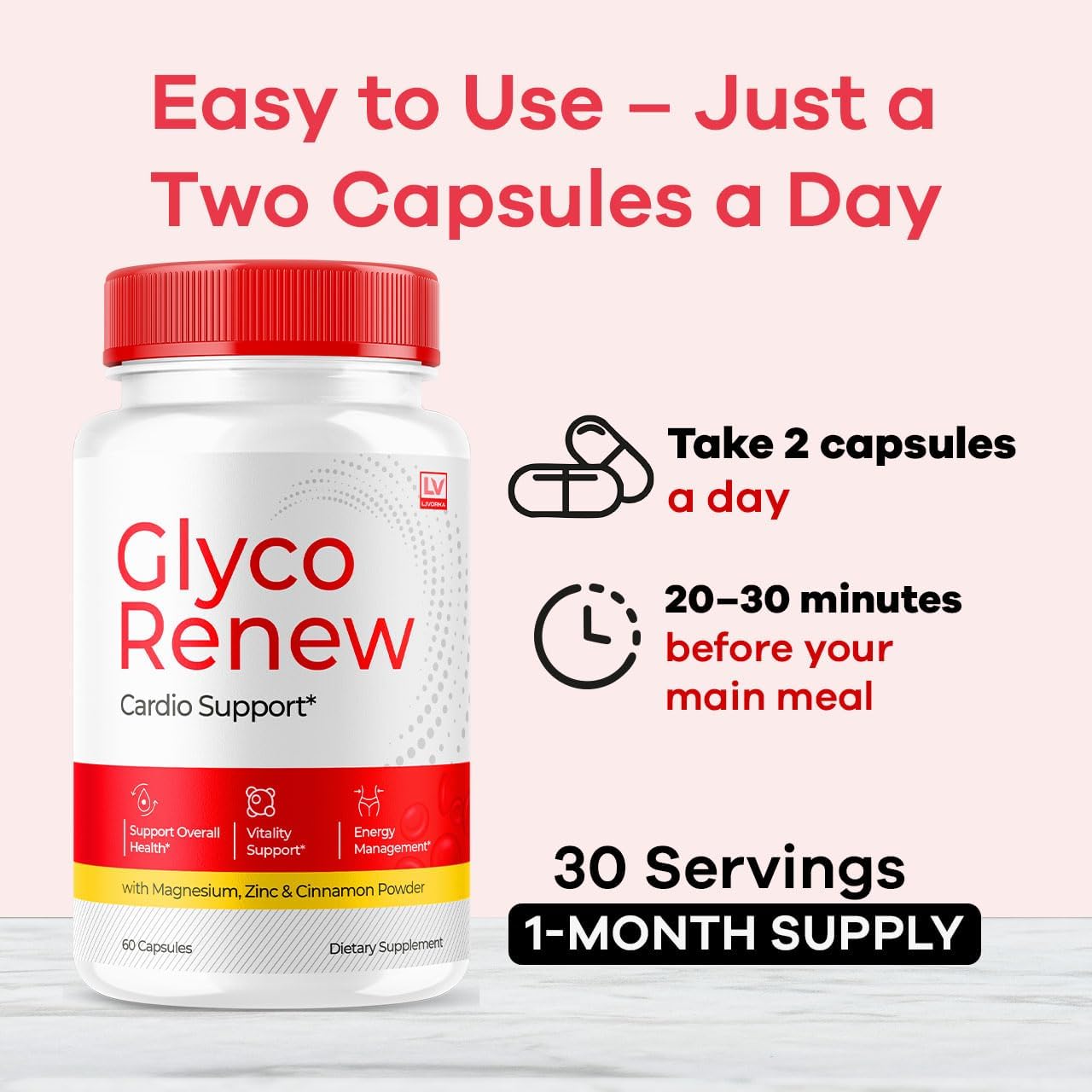 Glyco Renew Cápsulas, 90 Cápsulas (3 Envases) – Fórmula Avanzada