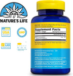 Nature's Life Vitamina D3 2000 UI (50 mcg) - 240 Cápsulas Blandas