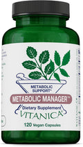 Vitanica Metabolic Manager - Suplemento Herbal para Apoyo Metabólico Saludable con Vitamina D - Vegano - 120 Cápsulas