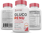 Gluco Renu – Suplemento de Hierbas y Vitaminas – 120 Cápsulas (2 Envases)
