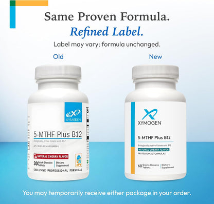 XYMOGEN 5-MTHF Plus B12 - Folato y Vitamina – Personas con afecciones digestivas que afectan la absorción de – Image 3