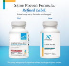 XYMOGEN 5-MTHF Plus B12 - Folato Activo y MetilB12 - Apoyo a la Metilación y Sistema Nervioso - Sin Gluten - Sabor a Cereza - 60 Comprimidos de Disolución Rápida