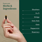 GAIA HERBS PRO Fórmula Cognitiva - Apoyo Cerebral y Circulación Sanguínea - 60 Cápsulas Líquidas