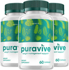 Puravive Advanced Formula - Cápsulas para Hombres y Mujeres (180 Cápsulas, Pack de 3)