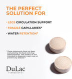Dulac Dinaven 500 - Suplemento alimenticio con diosmina y hesperidina (1000 mg), extracto de castaño de indias, rusco y uva roja, para el soporte circulatorio de las piernas, 30 comprimidos, fabricado en Italia