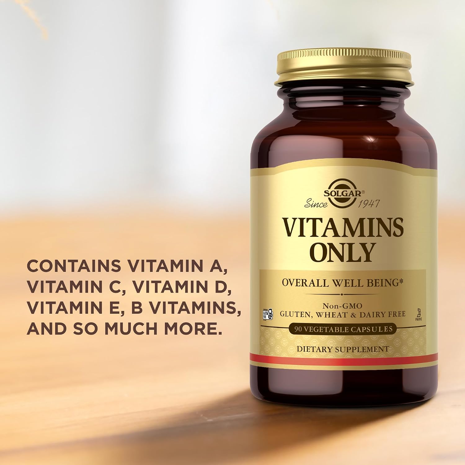 Solgar Vitaminas Sólo Cápsulas Vegetales 90 Unidades
