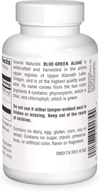Source Naturals – Alga Azul-Verde del Lago Klamath con Ficocianina y Clorofila – Polvo de 57 g (2 oz)