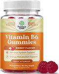 Potent Vitamin B6 Gummies for Adults - Suplemento de Vitamina B6 en Gominolas Veganas para Hombres y Mujeres - 30 Unidades