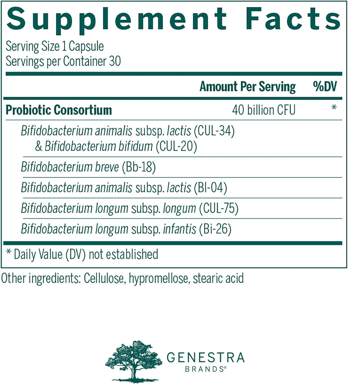 Genestra Brands HMF Bifido Cápsulas | Salud – Cepas específicas: Las cepas de Bifidobacterium son especialmente – Image 2