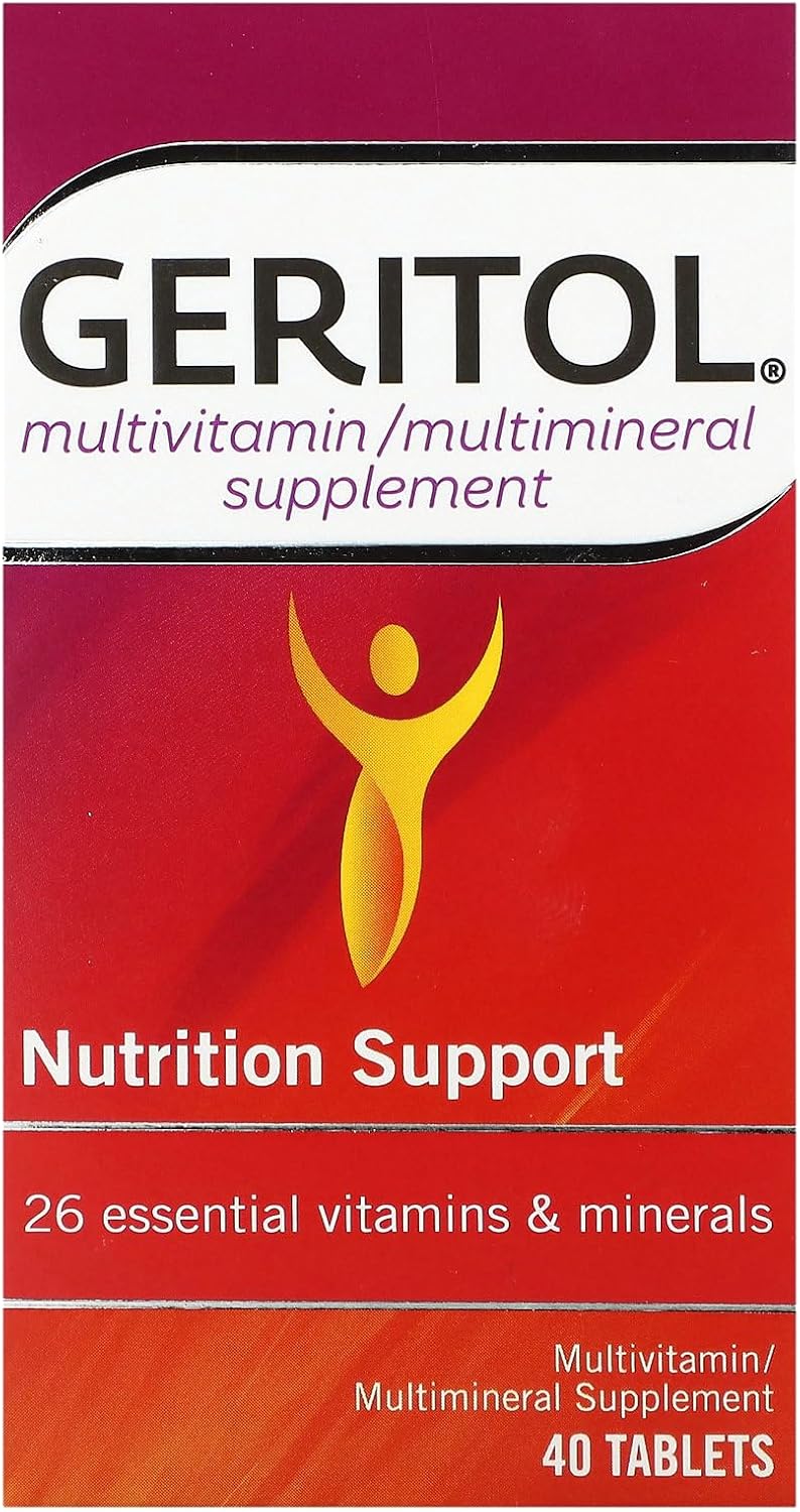 Geritol Multivitamínico Completo con 26 Vitaminas y Minerales - 40 Comprimidos