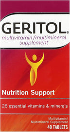 Geritol Multivitamínico Completo con 26 Vitaminas y Minerales - 40 Comprimidos