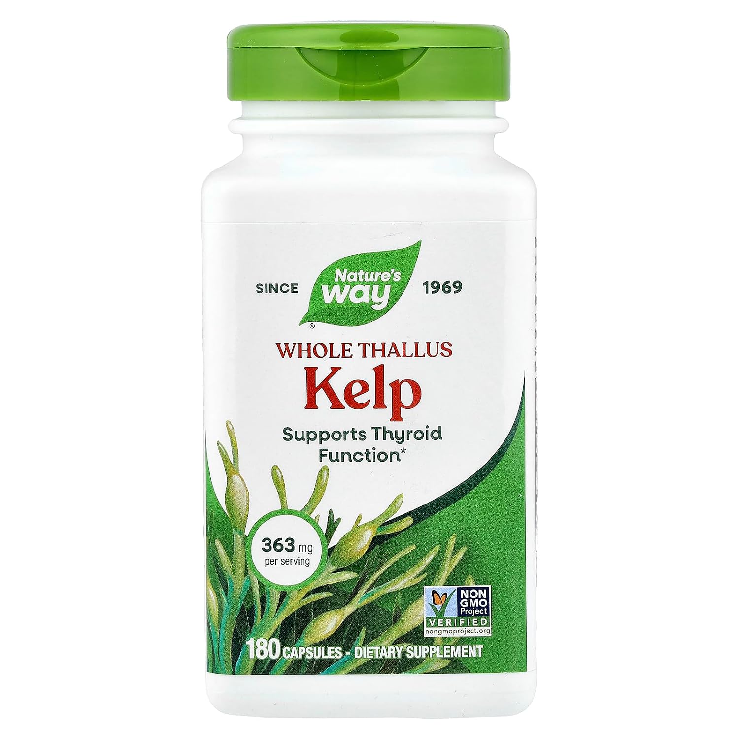 Nature's Way Kelp, 180 Cápsulas (Paquete de 2)
