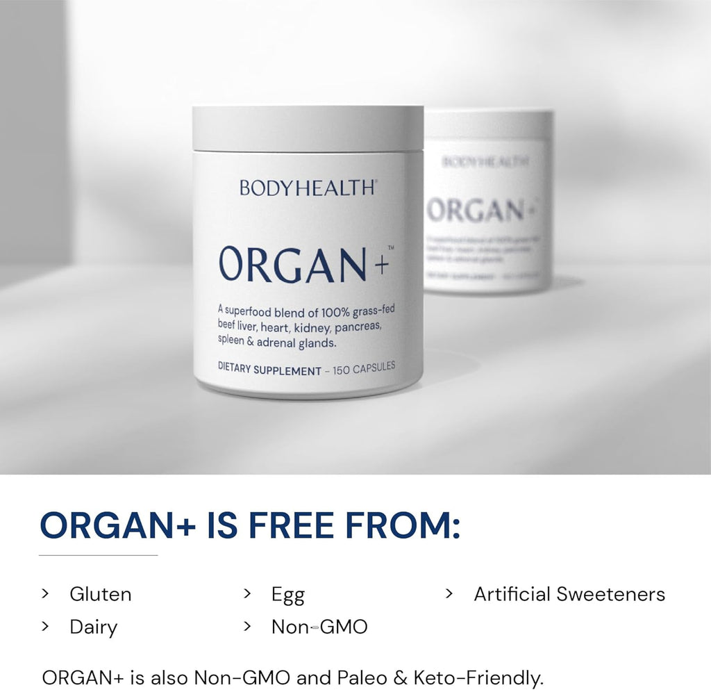 BodyHealth Organ+ Complejo de Órganos de Ternera - 150 Cápsulas