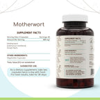 HerbEra Motherwort 120 Cápsulas, 400 mg - Agripalma (Leonurus Cardiaca)