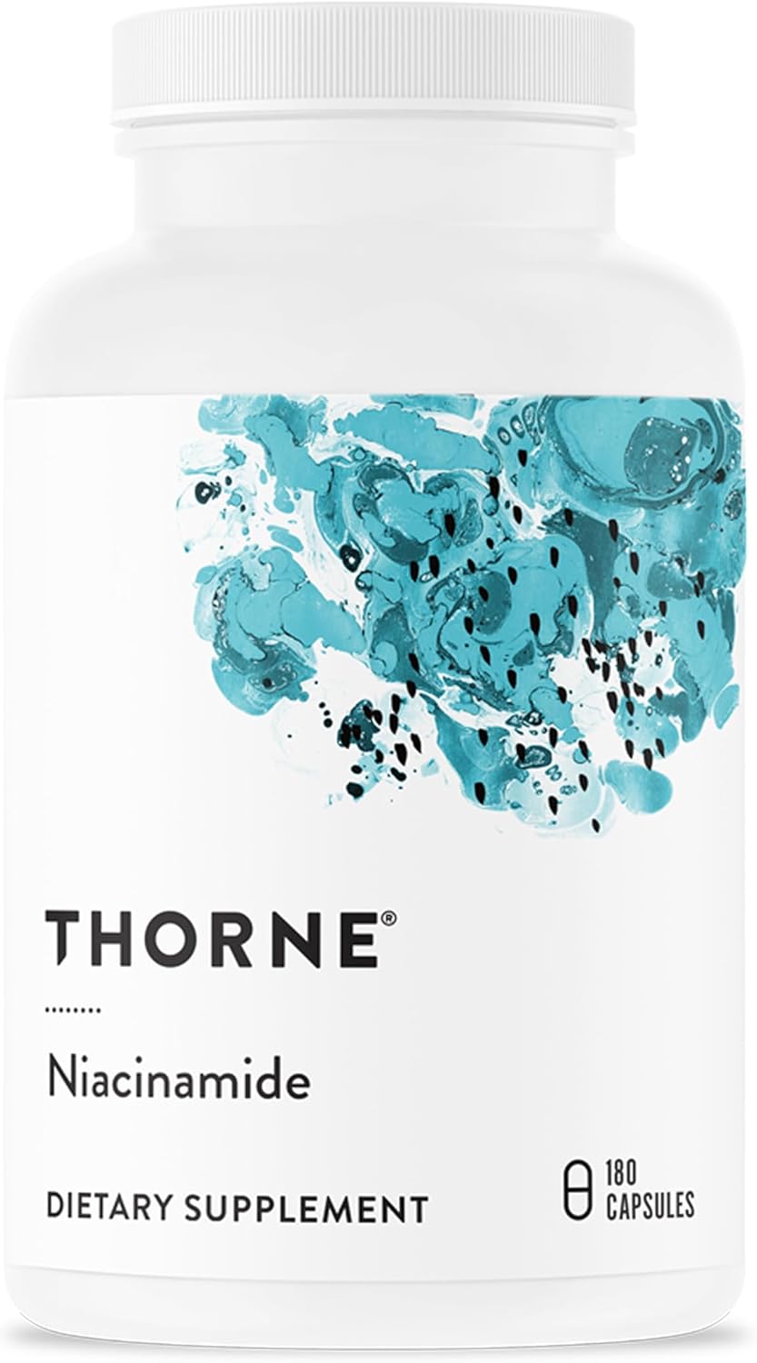 THORNE - Niacinamida - Forma no ruborizante de Vitamina B3 - Apoyo para la Piel y Protección Celular - 180 Cápsulas
