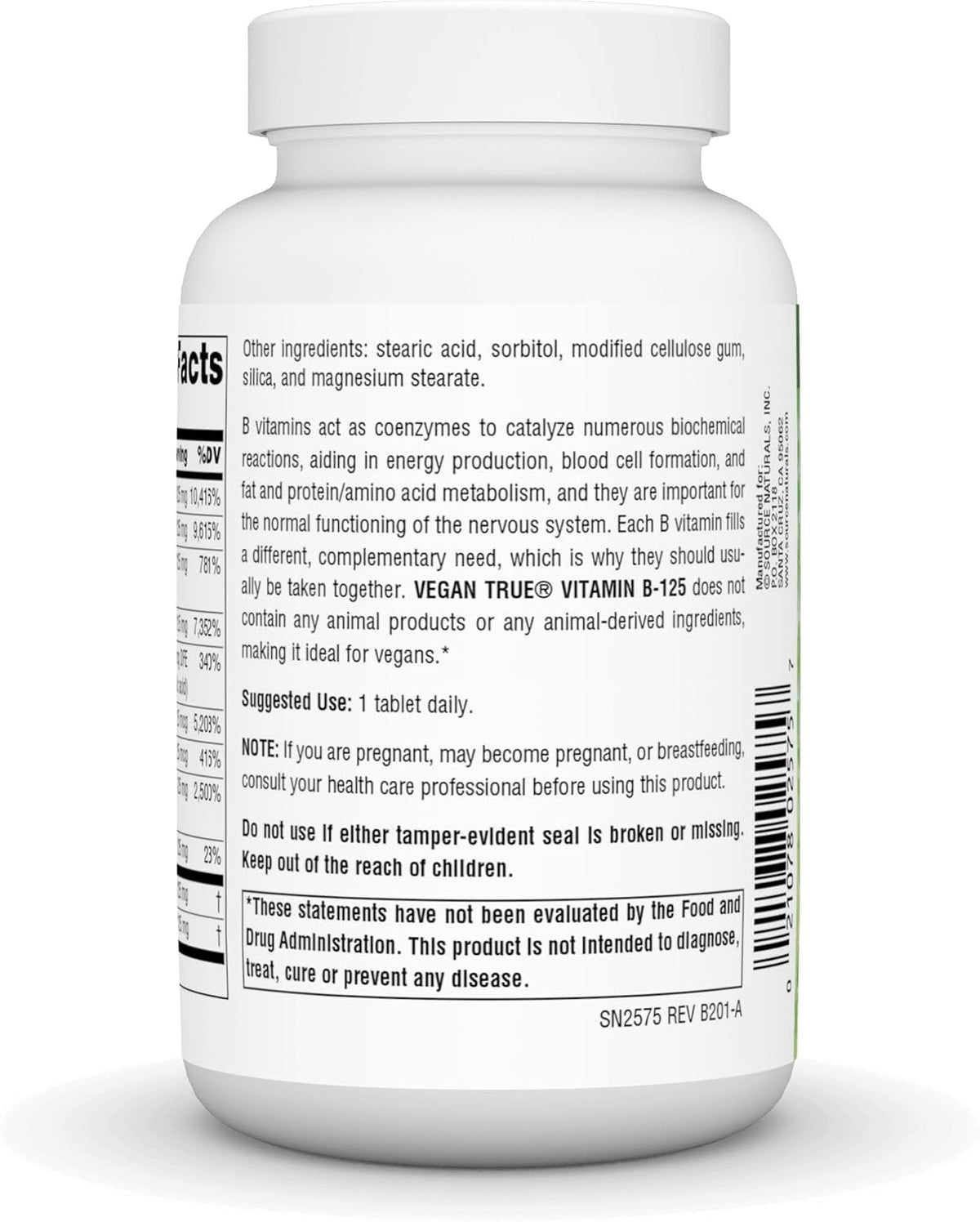 Source Naturals Vegan True B-125, Supports – Formación de glóbulos rojos: Especialmente la vitamina B12 y el – Image 3