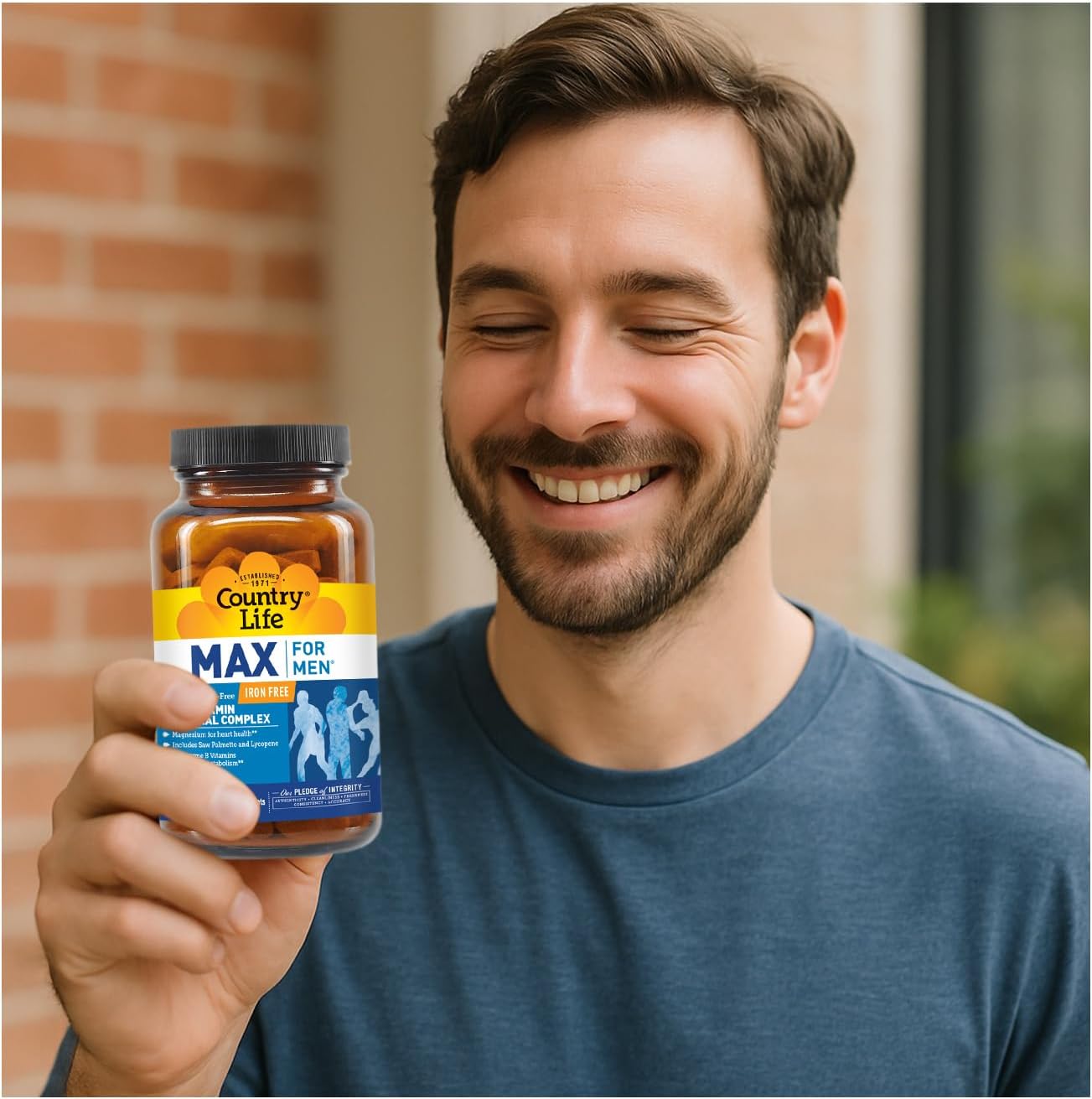 Country Life Max para Hombres Multivitamínico - 120 Comprimidos Vegetarianos